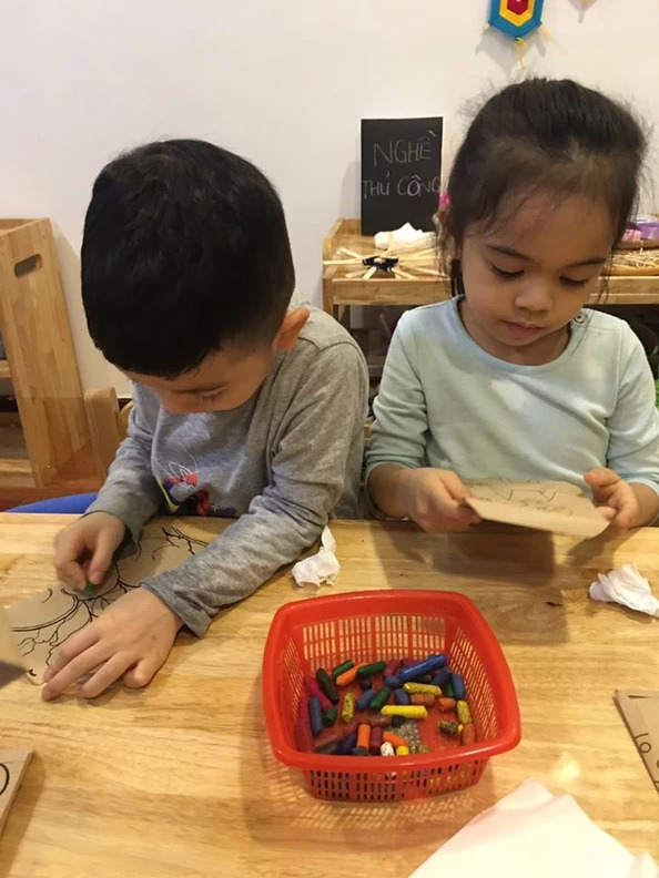 [Nhật kí Cuộc thi 2020] Hoạt động Thiết kế Lì xì Hạt giống tại trường Mầm non Mặt trời Bé Con 4