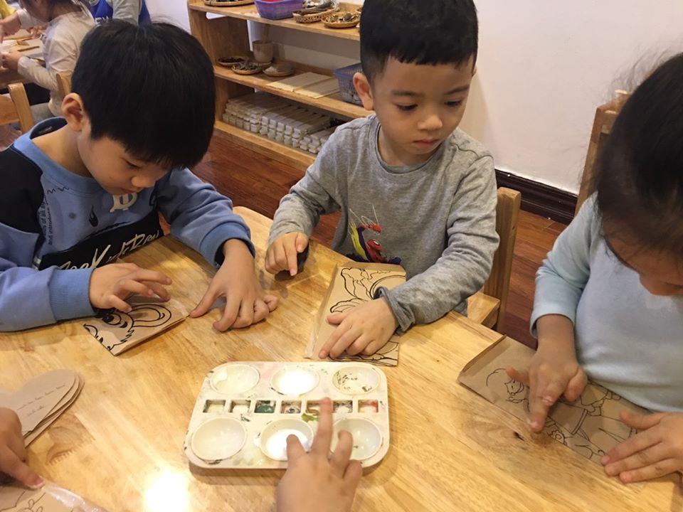 [Nhật kí Cuộc thi 2020] Hoạt động Thiết kế Lì xì Hạt giống tại trường Mầm non Mặt trời Bé Con 3