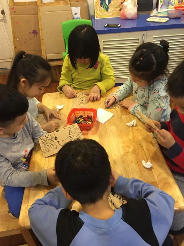 [Nhật kí Cuộc thi 2020] Hoạt động Thiết kế Lì xì Hạt giống tại trường Mầm non Mặt trời Bé Con 5