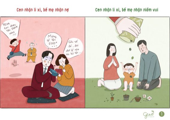 Bộ tranh ý nghĩa của Lì xì hạt giống vượt xa Lì xì tiền 36 Bộ tranh ý nghĩa của Lì xì hạt giống vượt xa Lì xì tiền 36