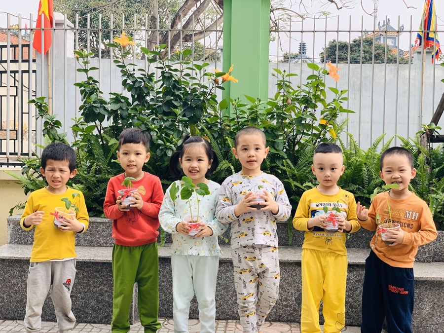 [Hà Nội] - Lì xì Hạt giống đến Trường Mầm non Tân Mai 4