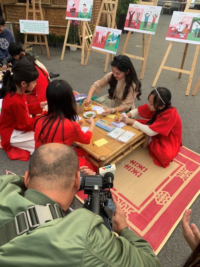 [Hà Nội] - Gian hàng Lì xì Hạt giống siêu đáng yêu tại trường Xanh Tuệ Đức 8