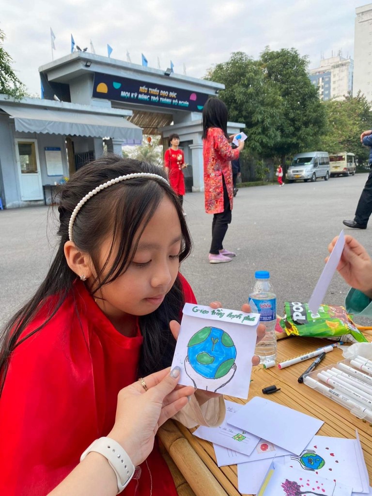 [Hà Nội] - Gian hàng Lì xì Hạt giống siêu đáng yêu tại trường Xanh Tuệ Đức 4