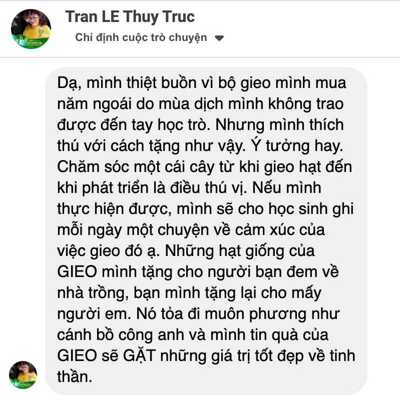 Cơn mưa lời khen cho sản phẩm quà tặng hạt giống của Gieo 3 Cơn mưa lời khen cho sản phẩm quà tặng hạt giống của Gieo 3