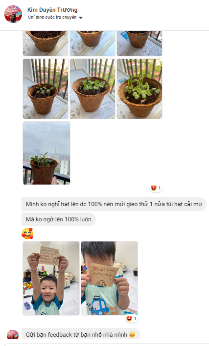 Cơn mưa lời khen cho sản phẩm quà tặng hạt giống của Gieo 22 Cơn mưa lời khen cho sản phẩm quà tặng hạt giống của Gieo 22