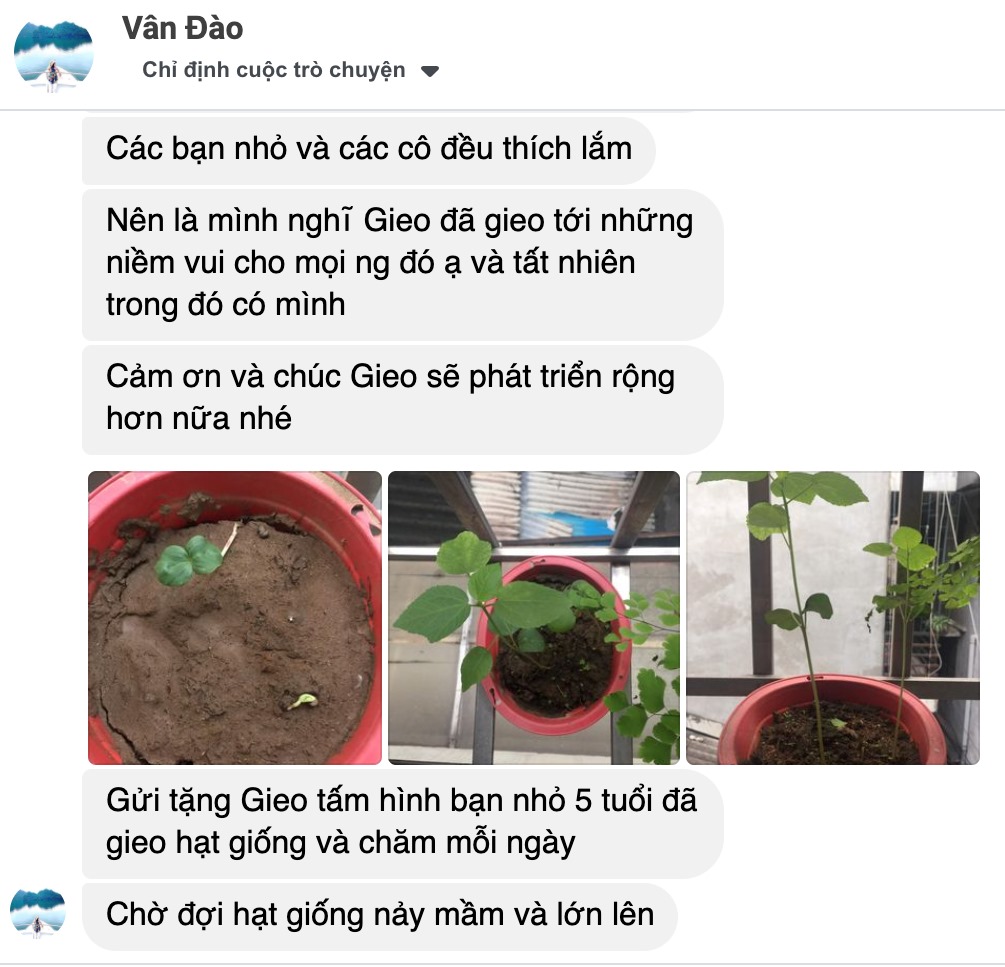 Cơn mưa lời khen cho sản phẩm quà tặng hạt giống của Gieo 23 Cơn mưa lời khen cho sản phẩm quà tặng hạt giống của Gieo 23