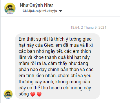 Cơn mưa lời khen cho sản phẩm quà tặng hạt giống của Gieo 12 Cơn mưa lời khen cho sản phẩm quà tặng hạt giống của Gieo 12