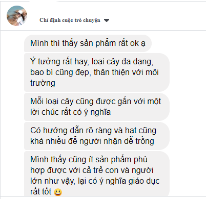 Cơn mưa lời khen cho sản phẩm quà tặng hạt giống của Gieo 16 Cơn mưa lời khen cho sản phẩm quà tặng hạt giống của Gieo 16