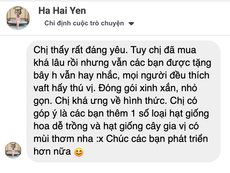 Cơn mưa lời khen cho sản phẩm quà tặng hạt giống của Gieo 18 Cơn mưa lời khen cho sản phẩm quà tặng hạt giống của Gieo 18