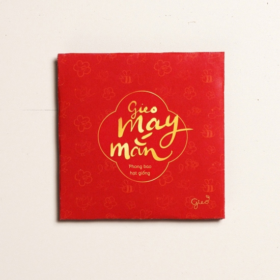 Phong bao hạt giống - Gieo may mắn - 3 loại hạt bất ngờ (Phiên bản đỏ)