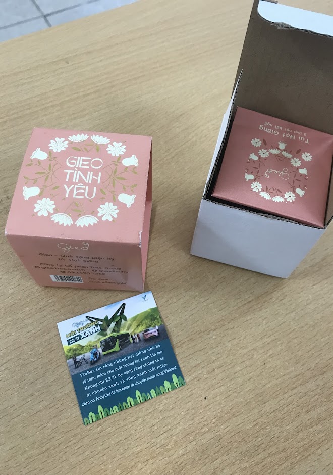 Bộ kit Gieo tình yêu - Món quà chữa lành trên chuyến xe Vinbus 3 Bộ kit Gieo tình yêu - Món quà chữa lành trên chuyến xe Vinbus 3