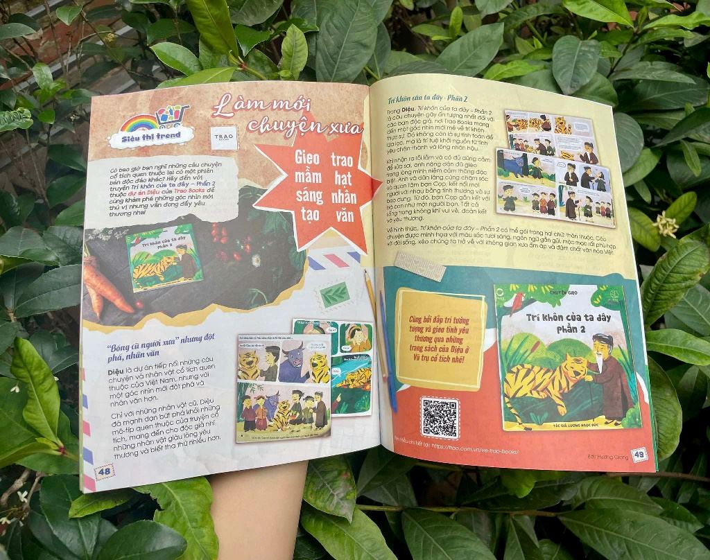 Báo Cầu Vồng Tuổi Thơ giới thiệu sách "Trí khôn của ta đây" (Phần 2) của Trao Books trên số báo tháng 04/2025 2