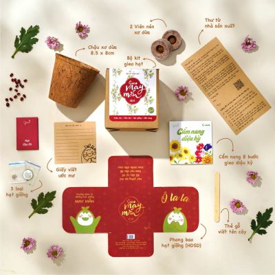 Bộ kit trồng cây của Gieo được hãng sữa Meiji chọn làm quà tặng khách hàng 2